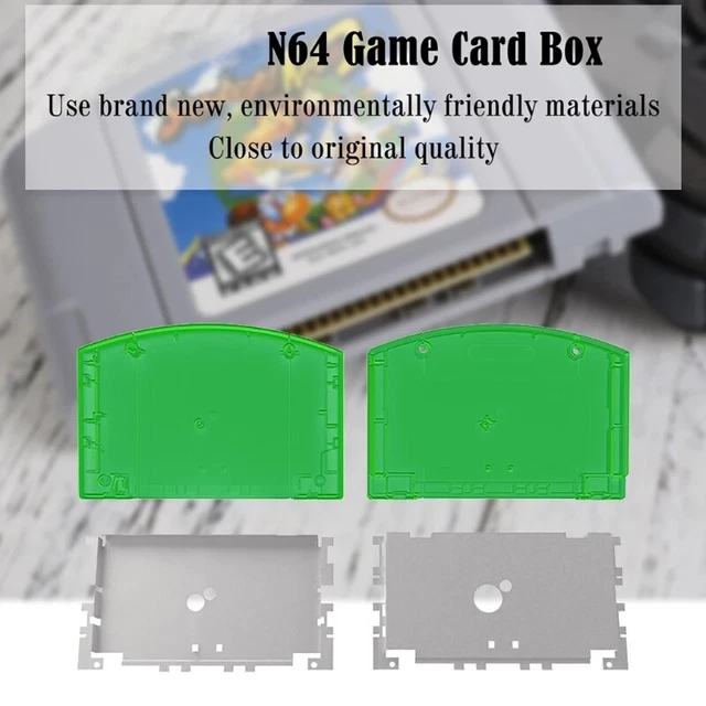 FOR N64 CARTRIDGE Cassette Cover Hard Case Cartridge Card Replacement