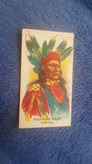 cigarette card - British American Tobacco Co Indian Chiefs (1930) - Rushing Bear