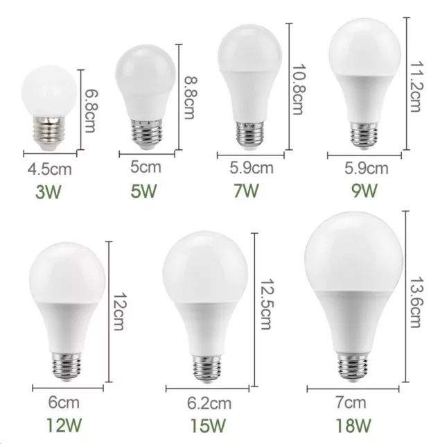 Lampada faretto lampadina LED 18 Watt 220Vca bianco naturale 4000K E27 18W 2