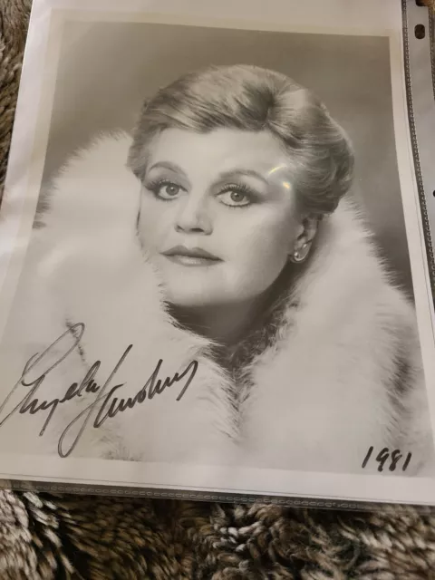 Angela Lansbury Autographed 8 x 10 B & W with COA from  Written Word Autographs