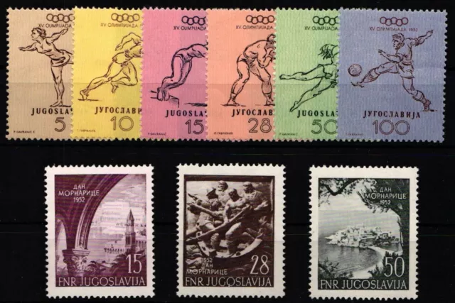 Jugoslavia n. 698-703, 704-706 nuovo di zecca ** MNH #ZL226