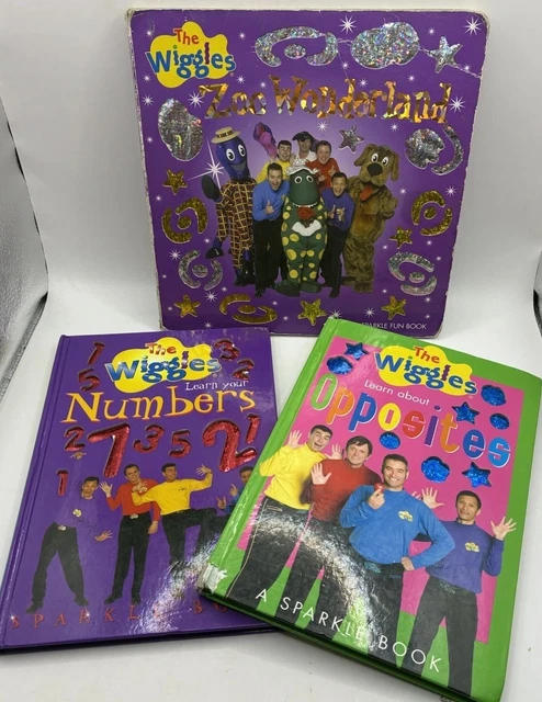 THE WIGGLES X 3Board Books - Numbers Opposites Zoo Wonderland Original ...