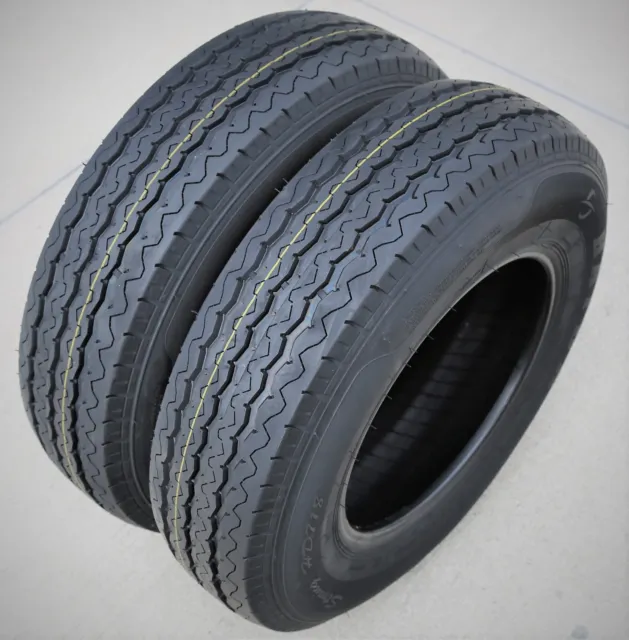 2 Tires Haida HD718 185R14 Load D 8 Ply Commercial