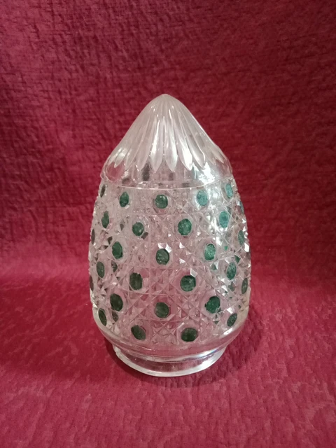 ANCIEN RARE VERRE de lampe Pigeon couleur rouge Junius pour lampe