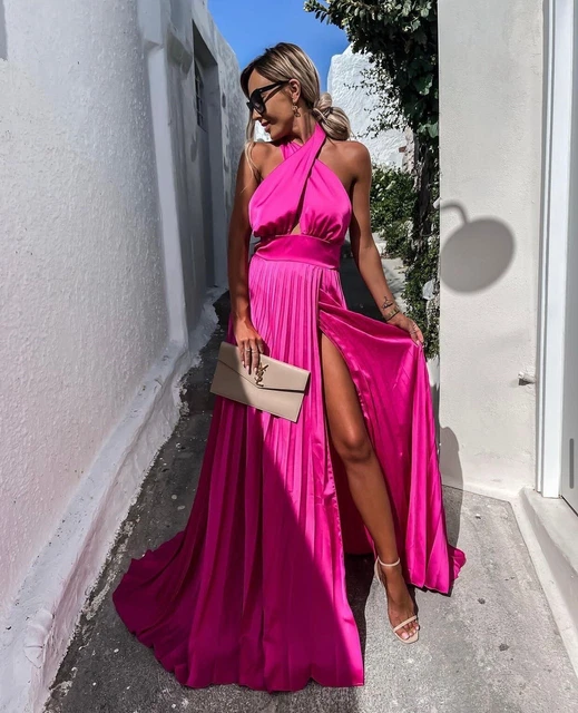 Vestiti donna eleganti cerimonia abito lungo