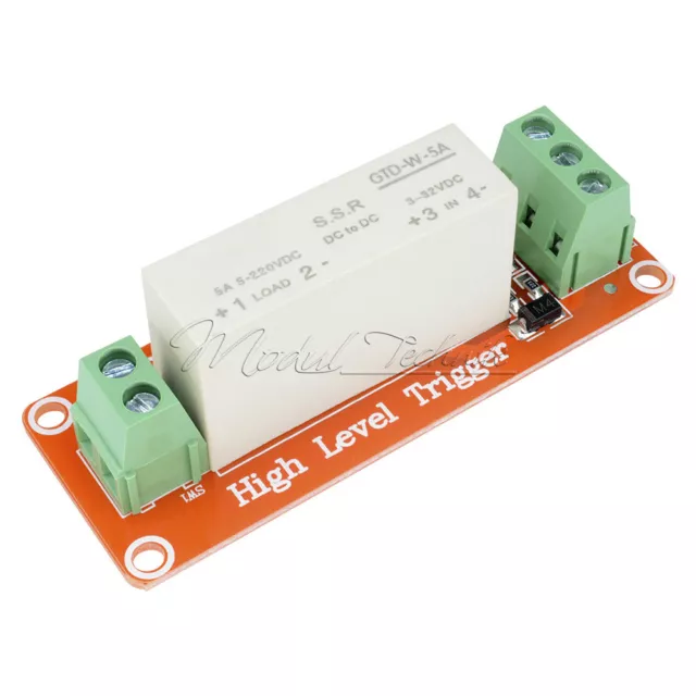 1 Channel SSR Solid State Relay High-low Trigger 5A 3-32V For R3