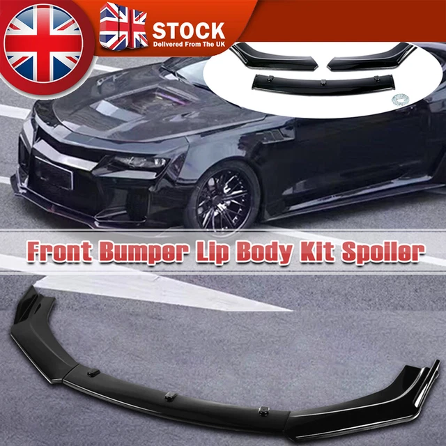 UK UNIVERSAL FRONT Bumper Spoiler Lip Body Kit Splitter Chin Decor