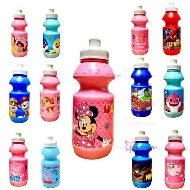 Kids Drinking Bottle Pop Up BPA FREE Plastic School Water Drinks Kids Childs