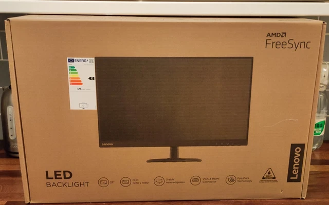 Lenovo D27-30    27" FHD Monitor  1920x1080 HDMI VGA IPS 1080P Full HD Monitor