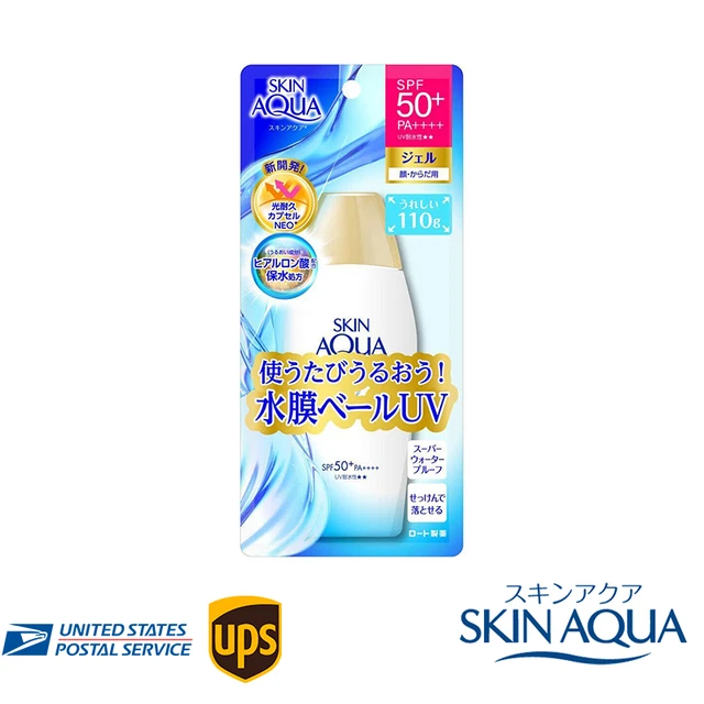 Rohto Skin AQUA UV Super Moisture Gel Sunscreen SPF50+/PA++++ 110g