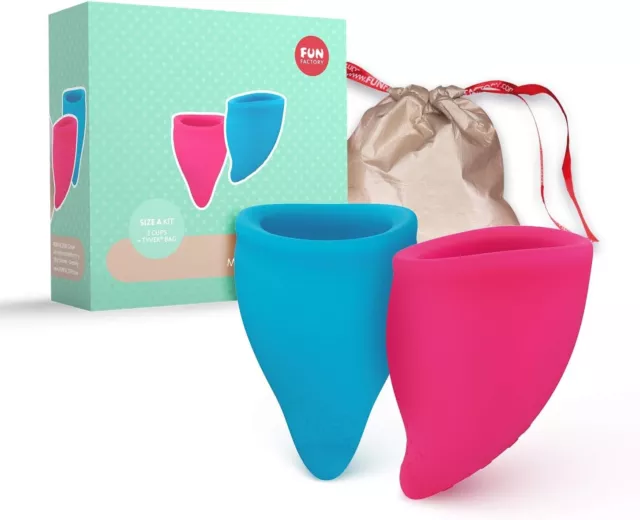 Fun Factory Fun Cup Menstrual Cup | Set of 2 Size A | Silicone Period Cups