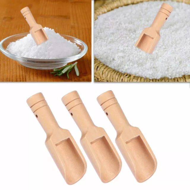 3 cucchiai di sale legno pala cucchiaio da zucchero dosatore cucchiaio cucchiaio di legno