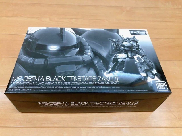 RG 1/144 NEGRO TRI-STARS ZAKU II Kit Juego de 3 unidades con TRIPLE ...