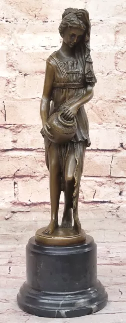 Signed Original Artwork By Miguel Lopez or Milo Sexy Woman Girl Bronze Statue NR