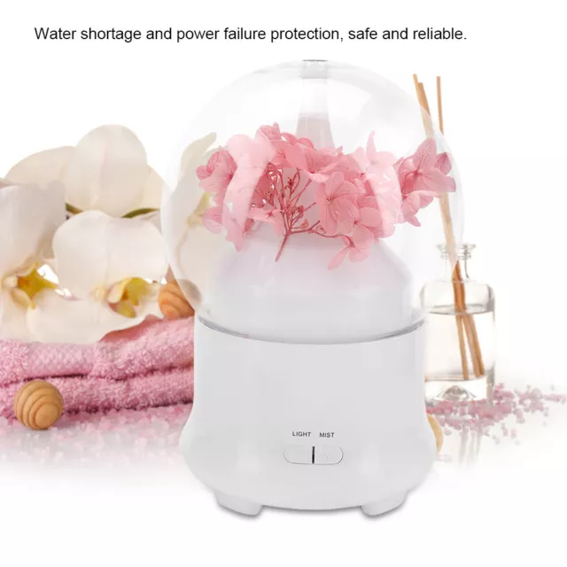 100ml LED Oil Aroma Diffuser Flower Humidifier Air Aromatherapy Atomiz 2715 UK