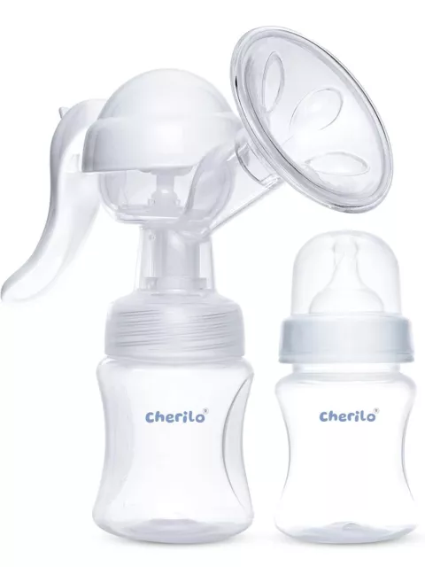 Manual Breast Pump for Feeding Mothers, Natural Motion Soft Silicone Cushion,...