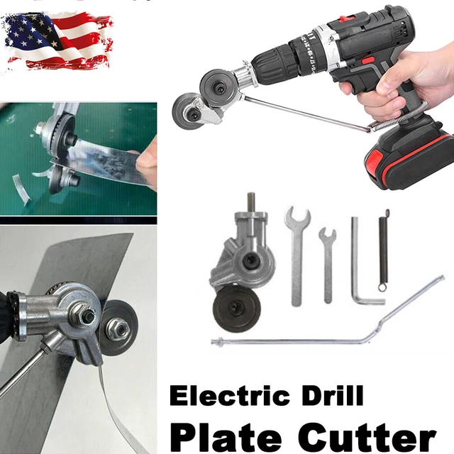 ELECTRIC DRILL SHEARS Plate Cutter Attachment Sheet Cutter Nibbler Saw