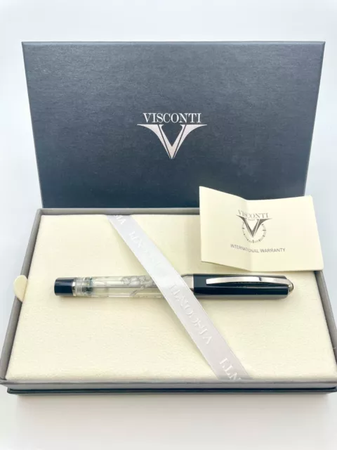 Visconti Opera Silver Dust Fountain Pen, 2-23K PD Nibs E, EF, #002/600 Limited