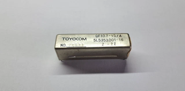 Toyocom - Crystal filter 10,7 MHz / 15 KHz Band