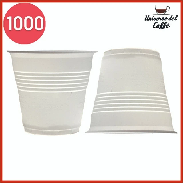 Bicchieri Di Plastica 80 Ml Bianchi Caffè Espresso Bar Bicchierini - Foto 2