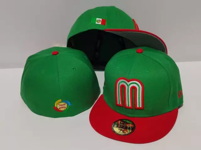 Mexico Fitted Hat Cap World National 2024 New Series Baseball Fitted Cap Mens