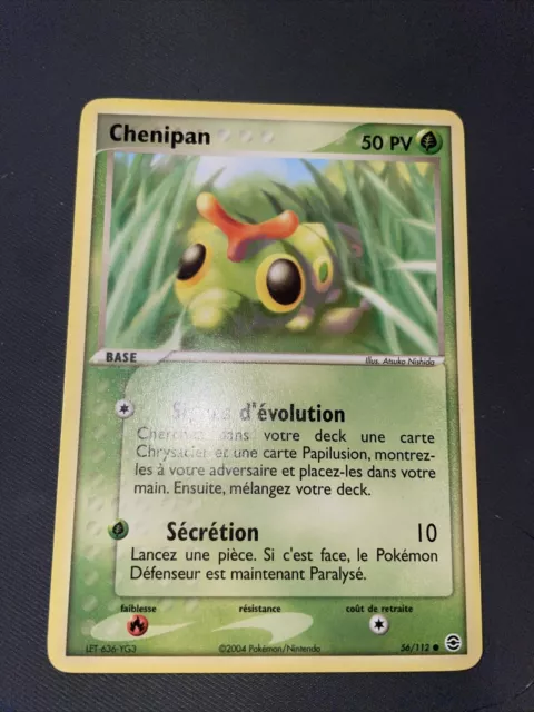 Chenipan Commune - Pokemon 56/112 Ex Rouge Feu Vert Feuille Excellent Etat Fr
