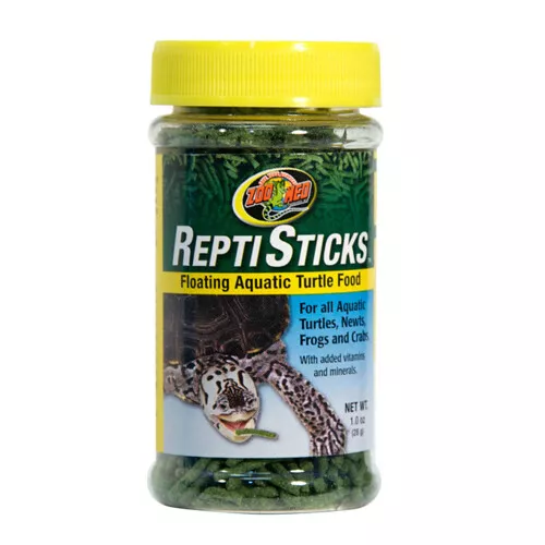 Zoo Med Reptisticks Flottant Aquatique Tortue Nourriture Sèche 1 Chaque / 29.6ml