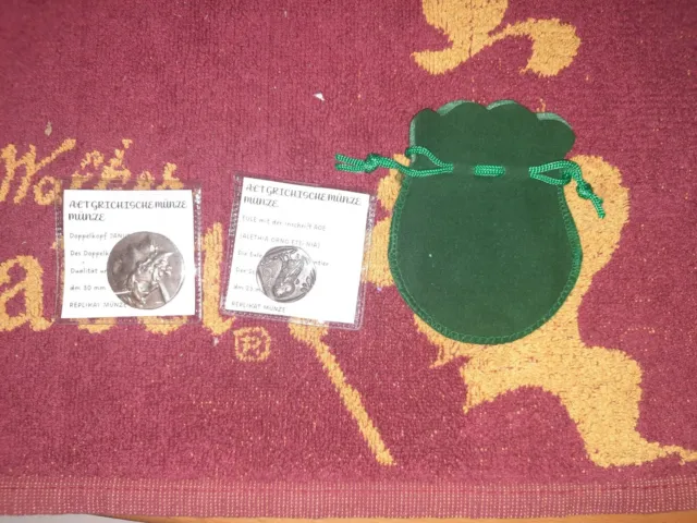 2 Münzen  Sammelmünze Alt Grichische      Römmer Zeit     Antike