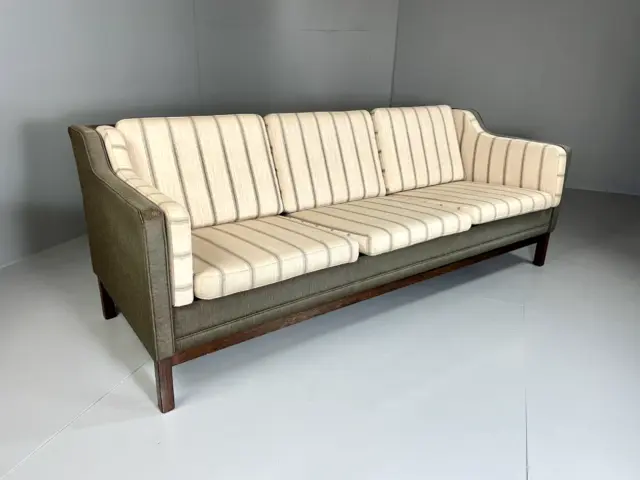 EB5543 Vintage Danish Wool 3 Seat Sofa, Mogensen Style, Retro, MCM, M3SS