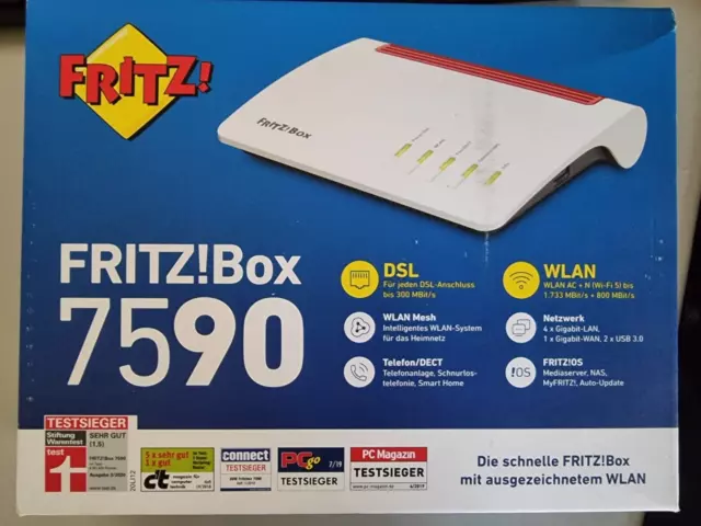 AVM FRITZ!Box 7590 WLAN Router mit Modem - Weiß (20002784)