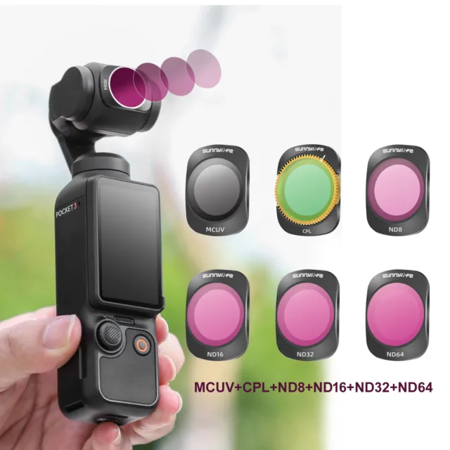 MCUV+CPL+ND4/8/13/32/64 Professional Camera Lens FiltersFor DJI Osmo pocket 3/21