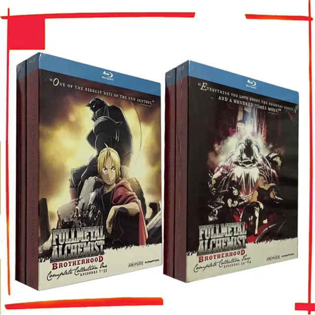 Fullmetal Alchemist: Brotherhood Complete Blu-ray Collection 1 & 2 Fast Shipping