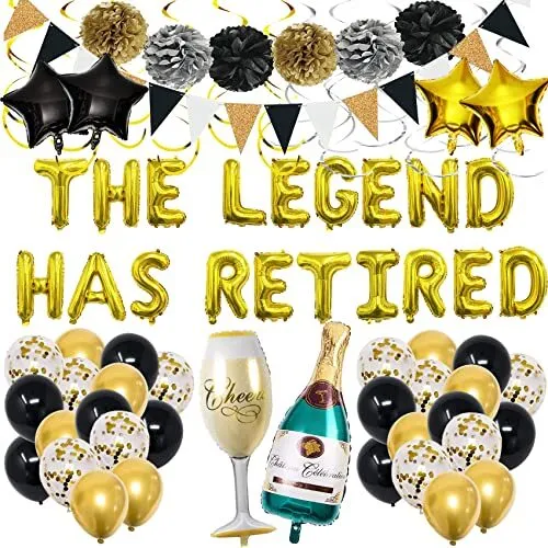 Retirement Party Decorations for Women Happy Retirement Decorations for Men R...