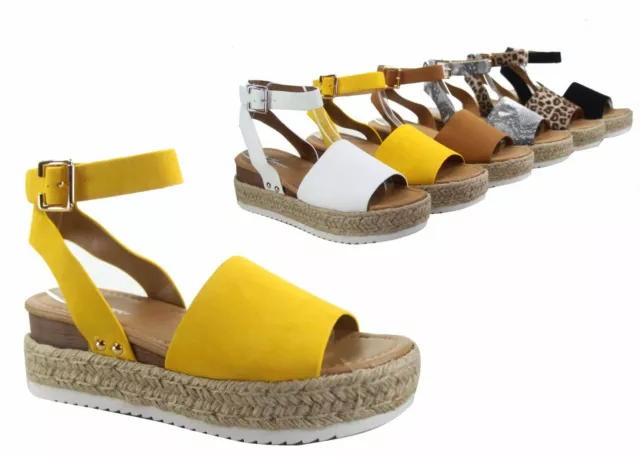 NEW Women's Fashion Casual Open Toe Flat Platform Sandal Shoes Size  5 -10