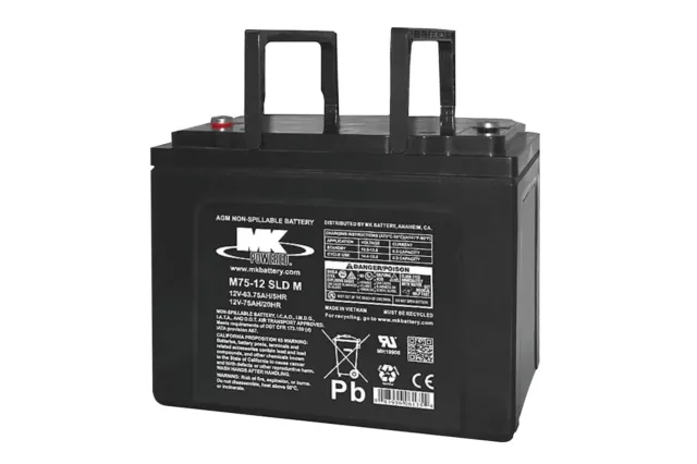 MK M75-12 SLD M 75ah Mobility Scooter Battery - Brand New