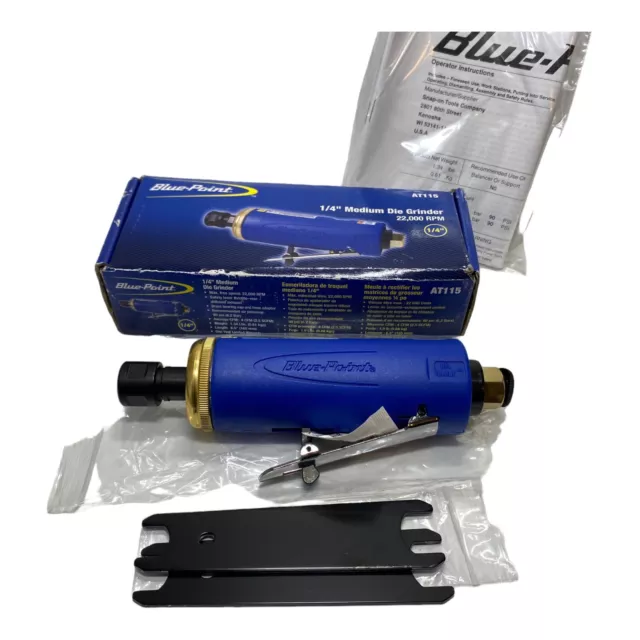 Blue-Point AT115 1/4" Collet 22000 rpm Medium Air Die Grinder Deburring Tool NOS