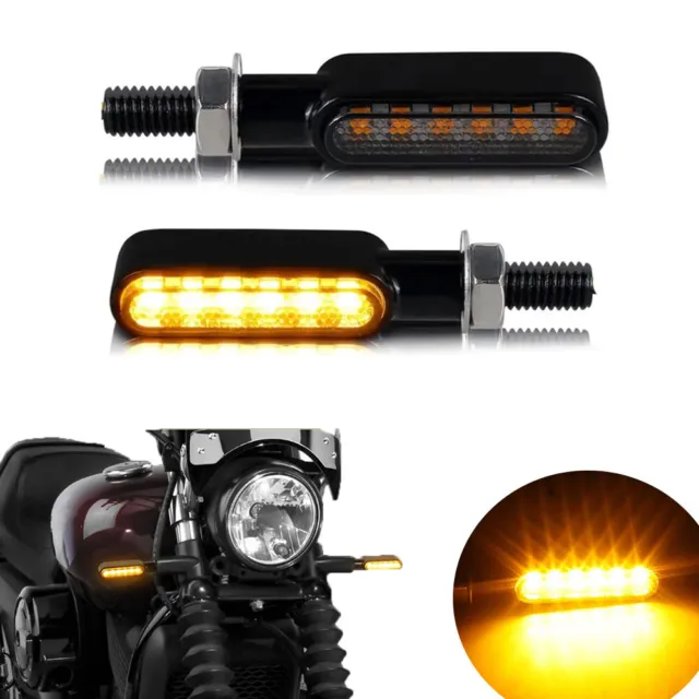 12V M8 Universal Blinklicht LED Motorrad Blinker Sequentiell Lauflicht E-Geprüft