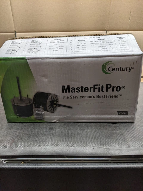 Century Motor FDL6001A 1075rpm/4spd MasterFit Pro Blower - New