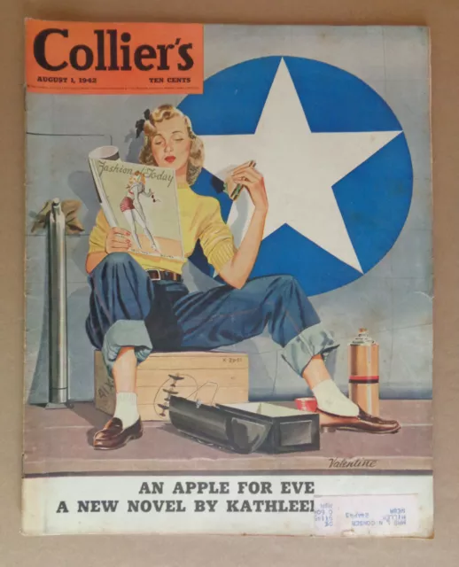 COLLIER'S magazine August 1 1942 PEARL S. BUCK-Coca Cola COKE-WAR WWII-ADS