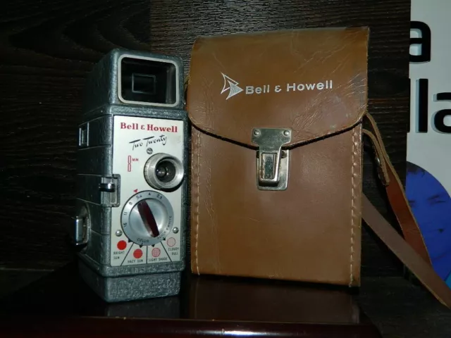 Excelente cámara antigua filmadora 8MM "BELL&HOWELL-TWO TWENTY"