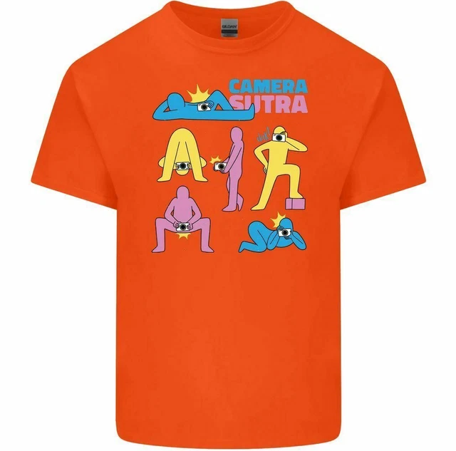 T-shirt divertente da uomo Camera Sutra fotografia fotografo nudo rude 12