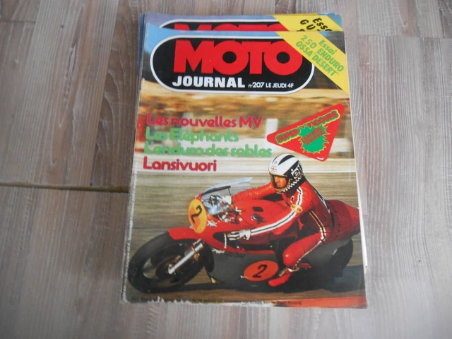 Revue Moto Journal 207 Fevrier 1975 (250 Enduro Ossa Desert, L Enduro Des Sables
