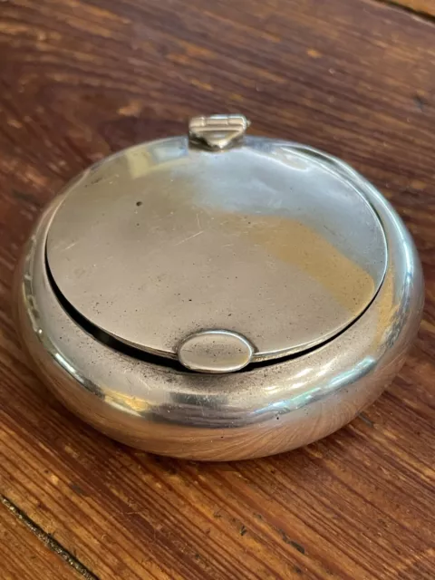 Antique Victorian Hallmarked UK Sterling Silver Small Pill Curio Hinged Box