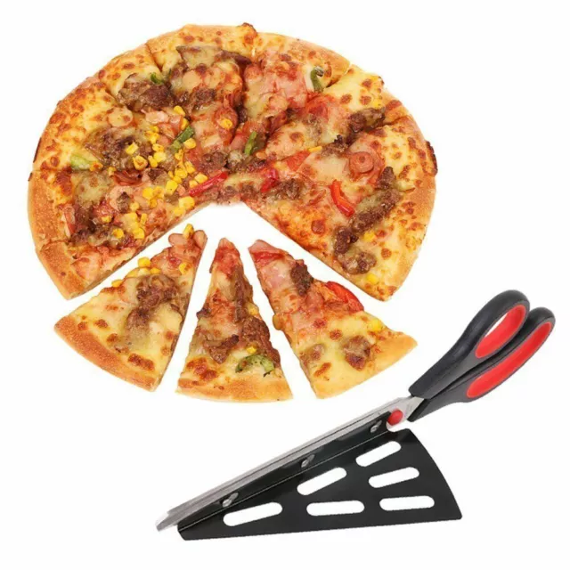 Stainless Steel Pizza Scissors 11inch Pizza Cutter Slicer Pizza Server Antistick