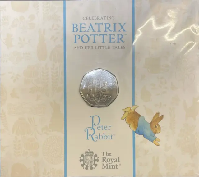 2020 50P- Peter Rabbit Fifty Pence- Brilliant Uncirculated - Bu - Coin Pack