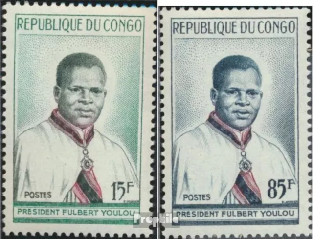 Briefmarken Kongo (Brazzaville)  Mi 4-5 postfrisch