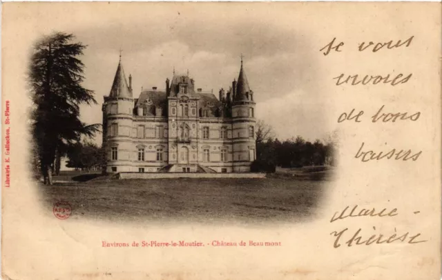 CPA AK Env. de St-PIERRE-le-MOUTIER - Chateau de BEAUMONT (456761)