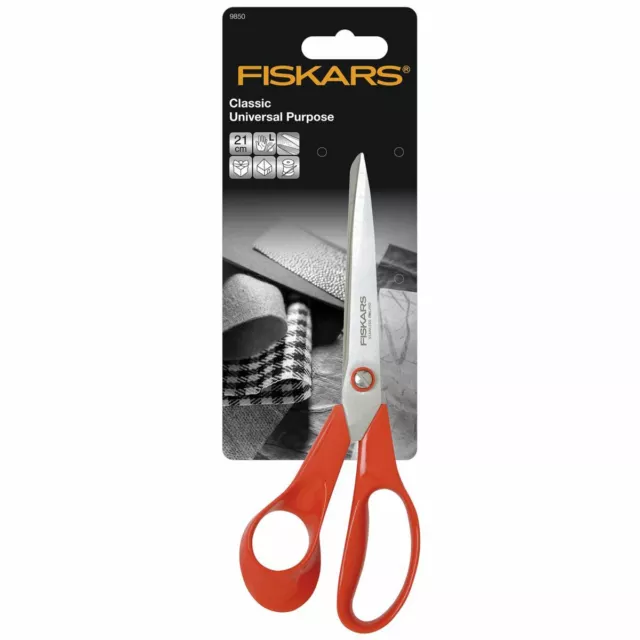 Fiskars Classic Universal Left-Handed 21cm Scissors Dressmaking and Craft Shears