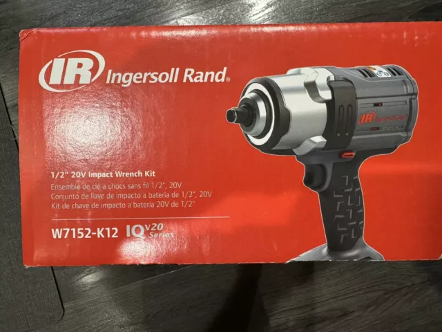 Ingersoll Rand W7152-K12 Impact Wrench 1/2" Dr V20 High Torque Kit