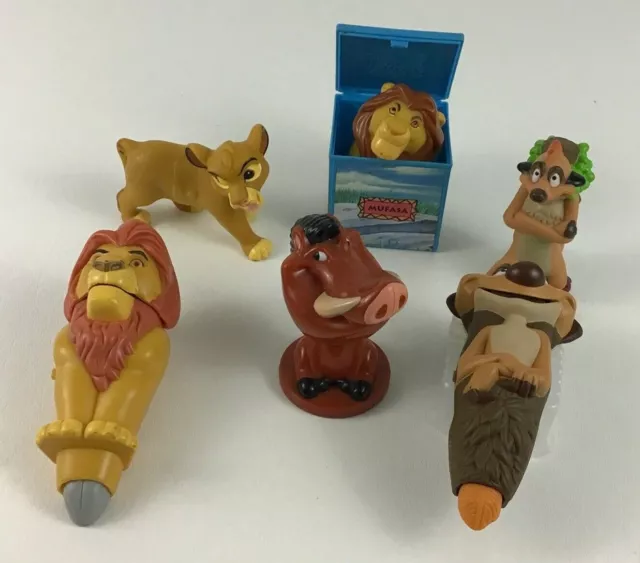 The Lion King McDonald's Burger King 6pc Lot Figures Toys Timon Mufasa  Vintage